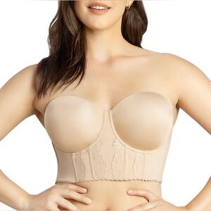 PARFAIT Non-slip Full Bust and Full Figure Supportive Seamless Strapless Bra